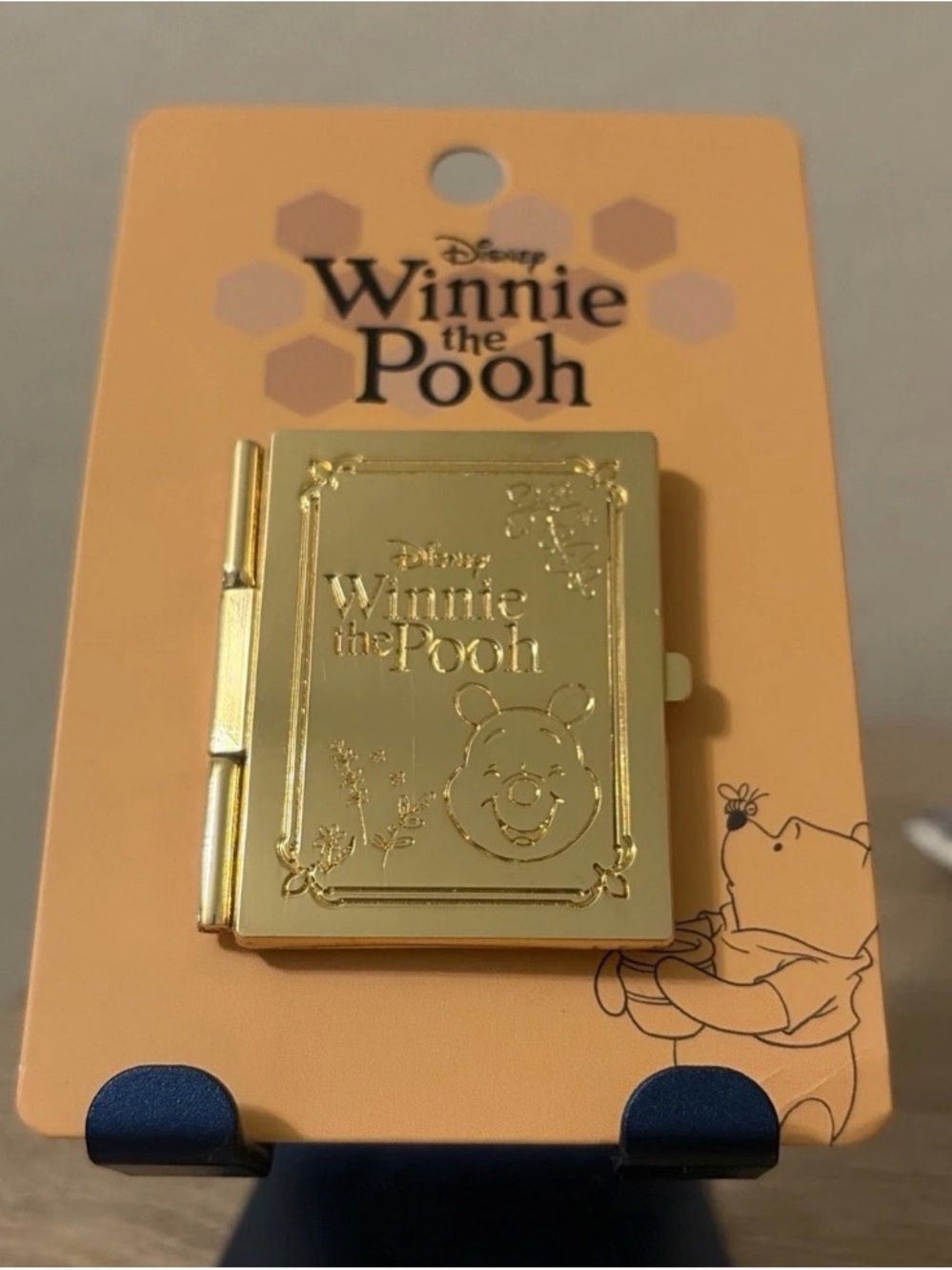 Disney Gold Winnie the Pooh Book Key & Card Holder